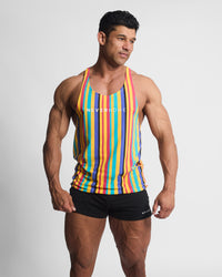 OLD SCHOOL MULTI COLOURED SINGLET 2.0