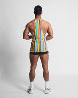 OLD SCHOOL MULTI COLOURED SINGLET 2.0