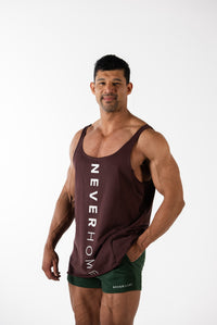 CLOSED BACK MAROON STRINGER